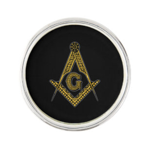 Freemason (Black & Gold) Lapel Pin