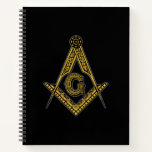 Freemason (black &amp; Gold) Notebook at Zazzle
