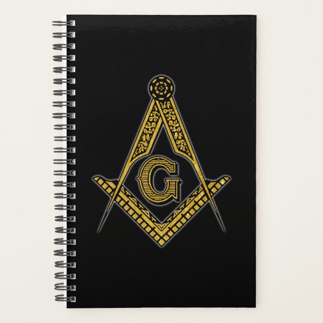 Freemason (Black & Gold) Planner (Front)