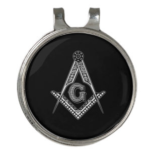 Freemason (Black) Golf Hat Clip