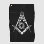 Freemason (black) Golf Towel at Zazzle