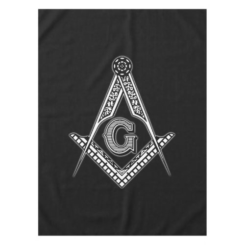 Freemason Black Tablecloth