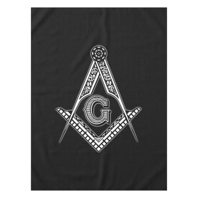 Freemason (Black) Tablecloth (Front)