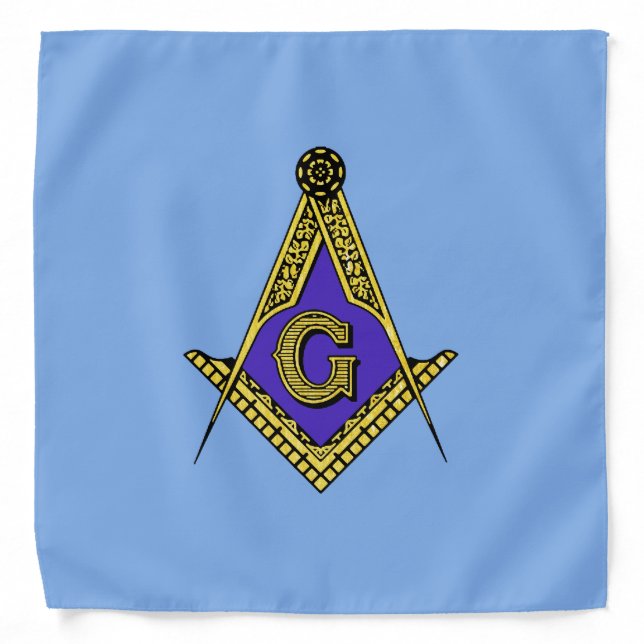Freemason (Blue) Bandana (Front)