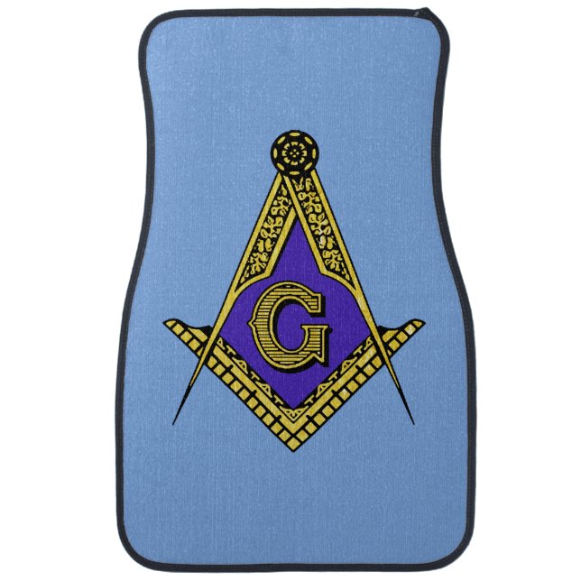 Freemason (Blue) Car Floor Mat (Front)
