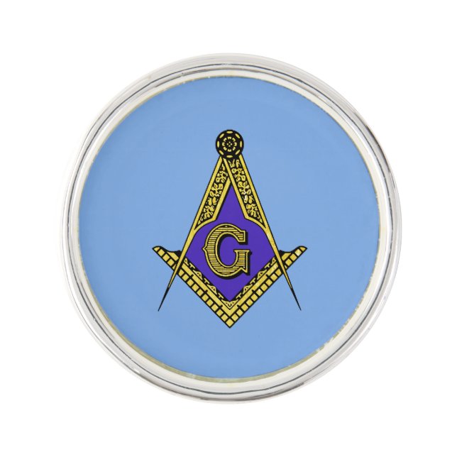 Freemason (Blue) Lapel Pin (Front)