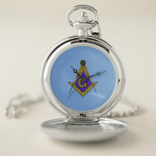 Freemason (Blue) Pocket Watch (Inside)