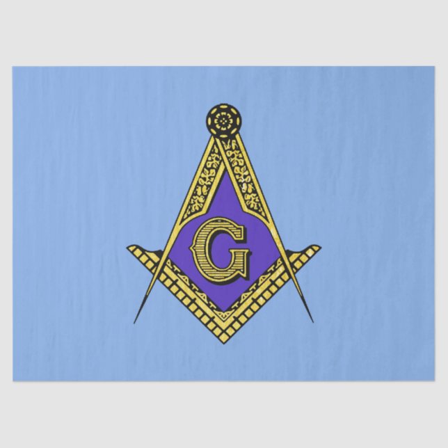 Freemason (Blue) Tissue Paper (Front)