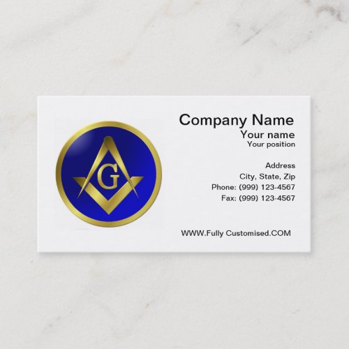 Freemason Business Card