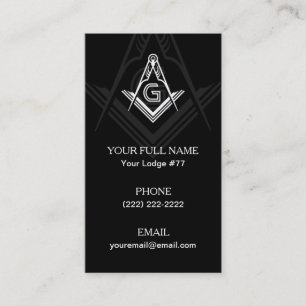 Freemason Business Card Templates Masonic Cards