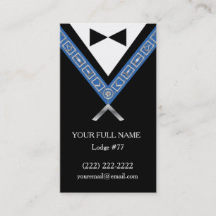 Freemason Business Cards Custom Masonic Template