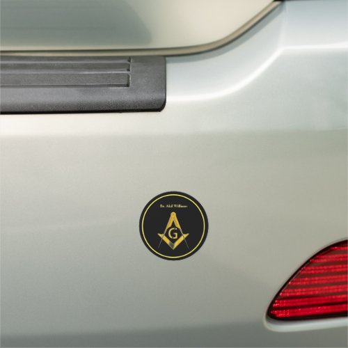 Freemason Car Magnet