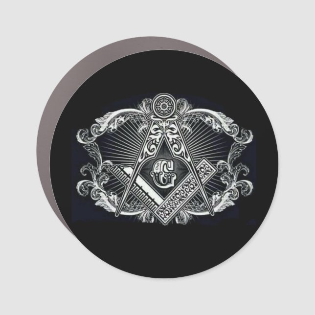 Freemason  car magnet (Front)