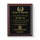 Freemason Certificate of appreciation