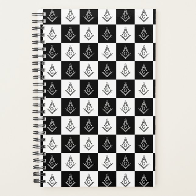 Freemason Checkered Pattern Planner (Front)