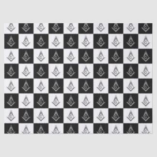 Freemason Checkered Pattern Tissue Paper