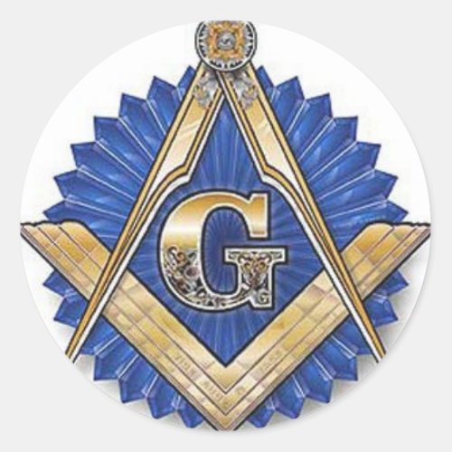Freemason Classic Round Sticker