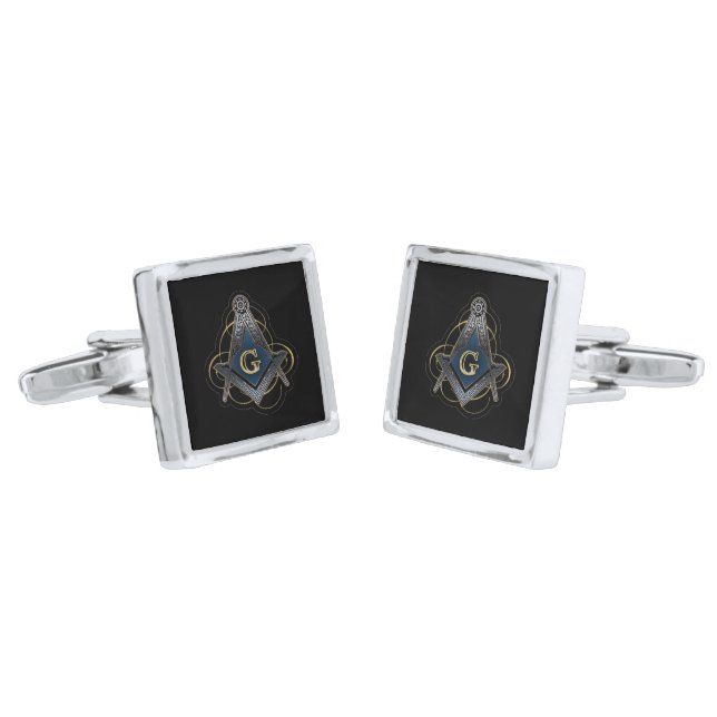 Freemason Cufflinks (Angled)