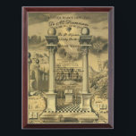 Freemason Diploma Award Plaque<br><div class="desc">Freemason Diploma</div>