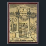 Freemason Diploma Award Plaque<br><div class="desc">Freemason Diploma</div>
