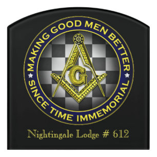 Freemason Door Sign