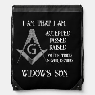 Freemason drawstring bag