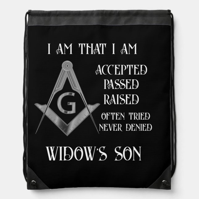 Freemason  drawstring bag (Front)