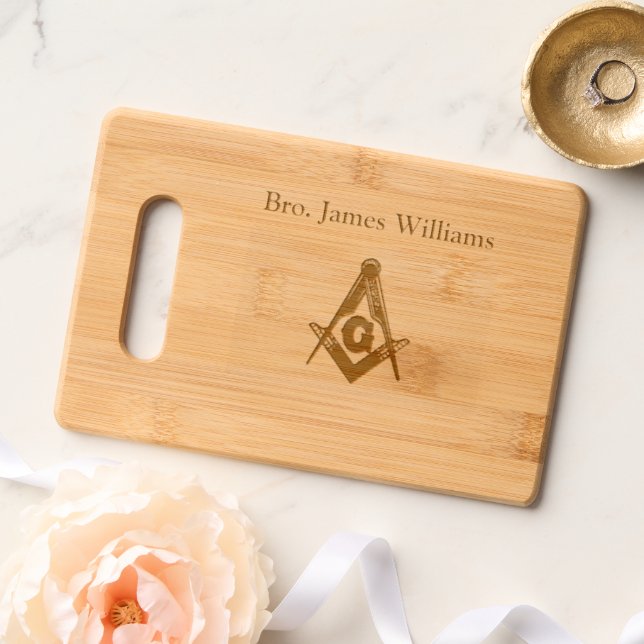 Freemason Engraved Cutting Board (Wedding)