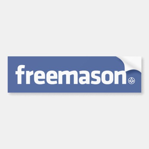 Freemason Facebook style logo with small SC Bumper Sticker