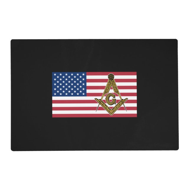 Freemason Flag Placemat (Front)