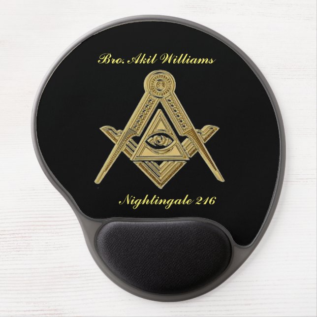 Freemason Gel Mouse Pad (Front)