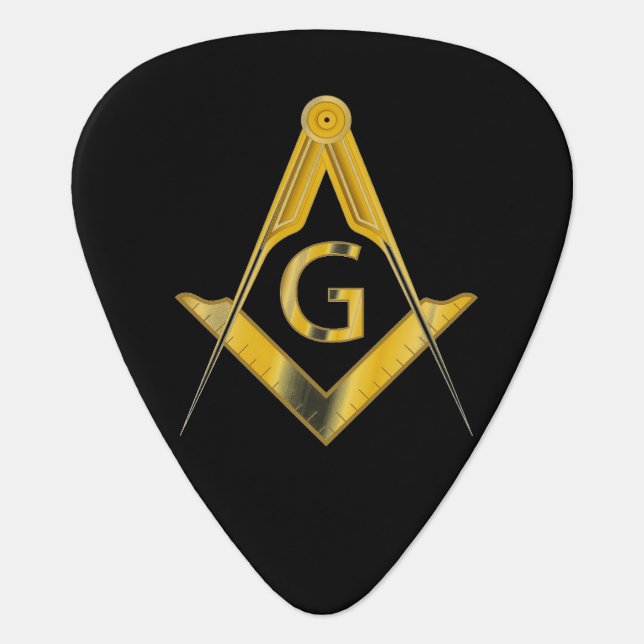 Freemason Guitar Pick (Front)