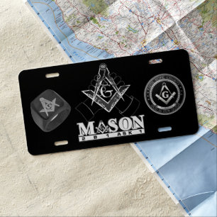 Freemason  license plate