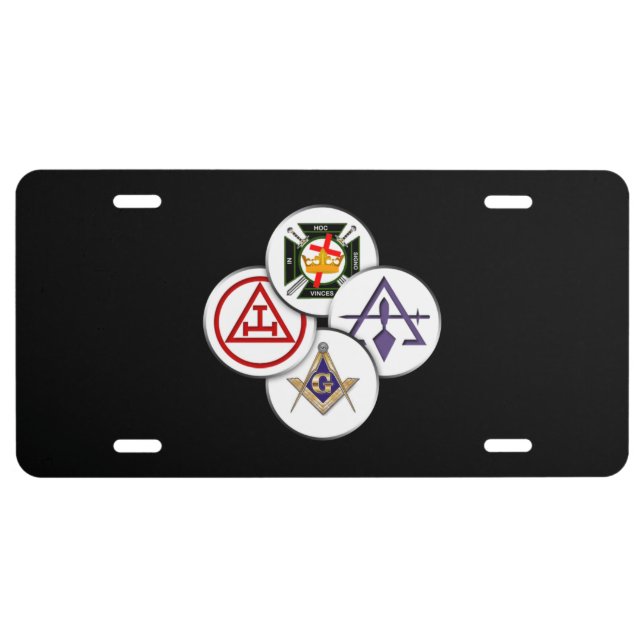 Freemason License Plate (Front)