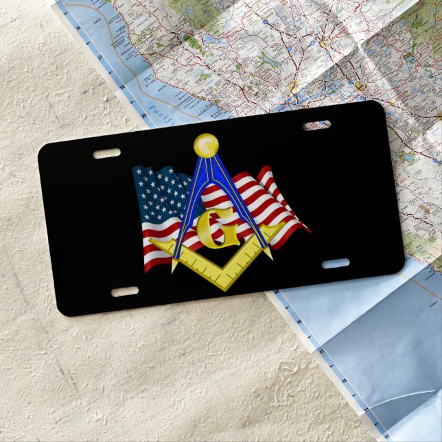 Freemason License Plate (In Situ)