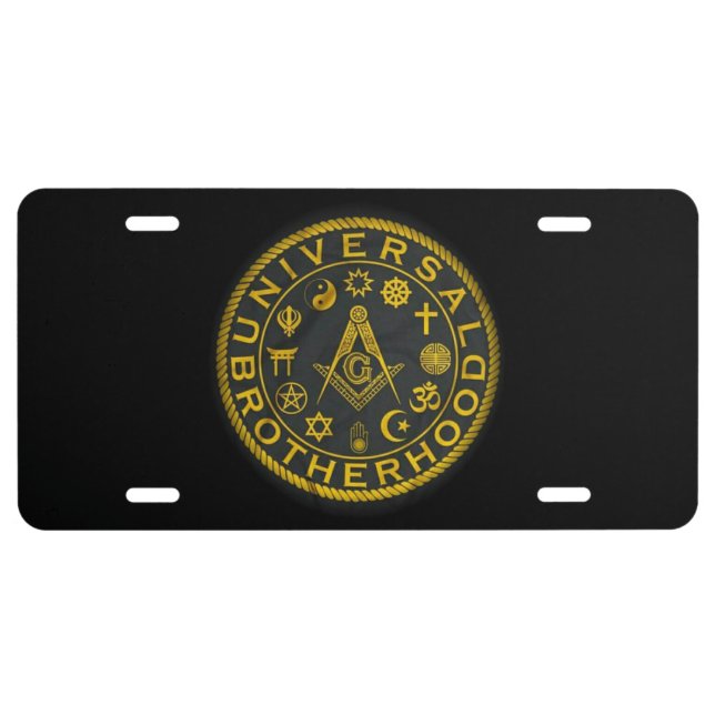 Freemason License Plate (Front)