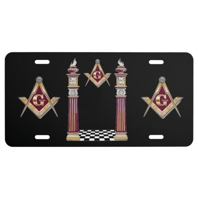 Freemason License Plate (Front)