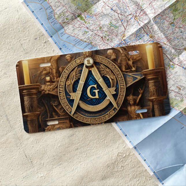 Freemason License Plate (In Situ)