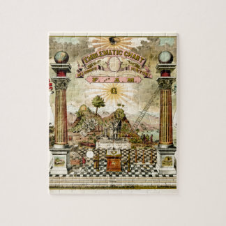 Freemason Masonic Emblematic Chart Jigsaw Puzzle