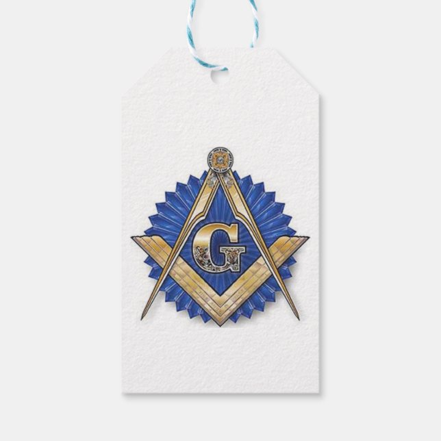 Freemason Masonic Gift Tags Blue Lodge (Back)