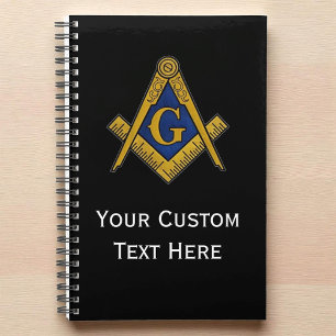 Freemason Masonic Gifts Square and Compass Black Planner