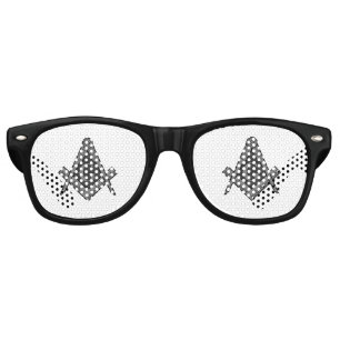 Freemason Masonic Gifts Square Compass Retro Sunglasses