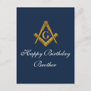 Freemason Masonic Mason Freemason Birthday Postcard
