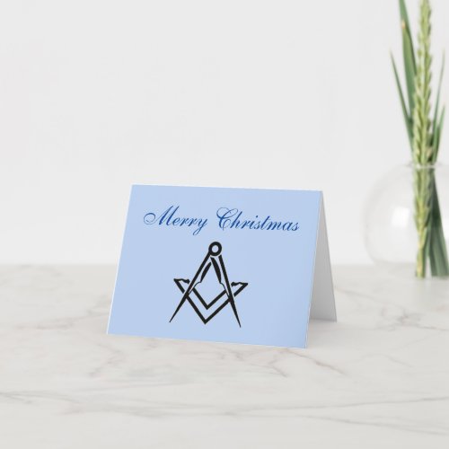 Freemason Masonic Mason Freemason Christmas Thank You Card
