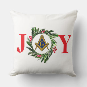 Freemason Masonic Mason Freemason Christmas Throw Pillow