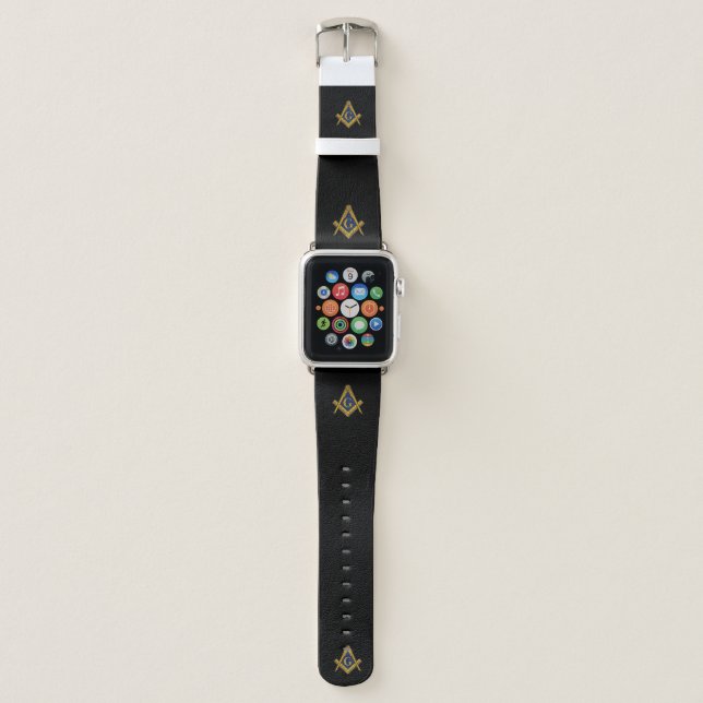 Freemason Masonic Mason Freemasonry Apple Watch Band (Front)