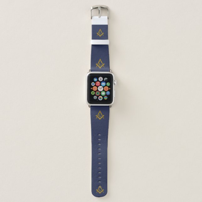 Freemason Masonic Mason Freemasonry Apple Watch Band (Front)