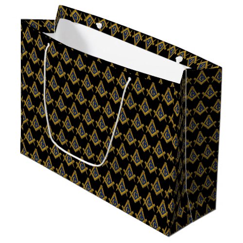 Freemason Masonic Square and Compass Freemasonry Large Gift Bag