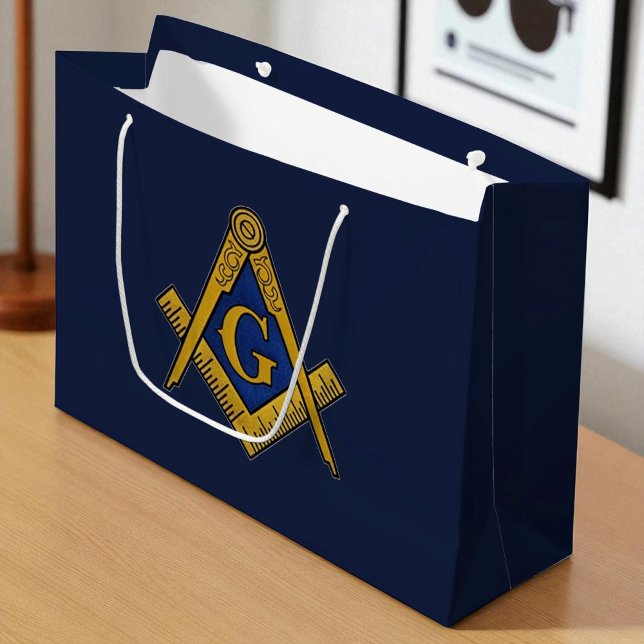 Freemason Masonic Square and Compass Freemasonry Large Gift Bag (Creator Uploaded)
