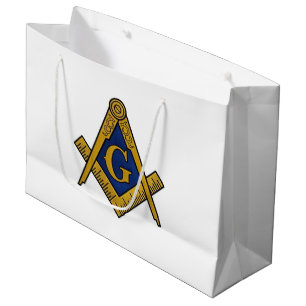 Freemason Masonic Square and Compass Freemasonry Large Gift Bag